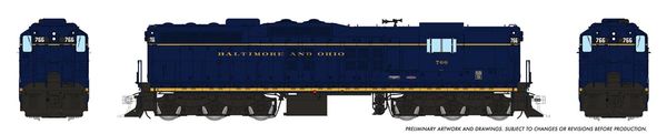 Rapido HO Scale EMD SD9 Balitmore & Ohio DCC & Sound *Reservation*