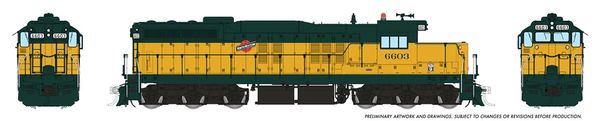 Rapido HO Scale EMD SD9 Chicago & Northwestern DCC & Sound *Reservation*