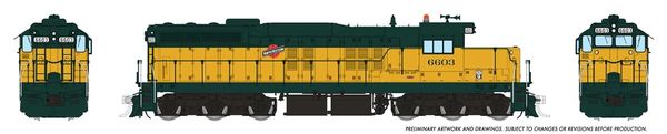 Rapido HO Scale EMD SD9 Chicago & Northwestern DCC Ready *Reservation*