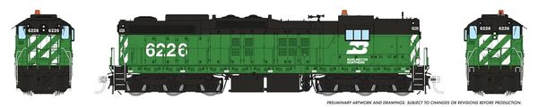 Rapido HO Scale EMD SD9 Burlington Northern DCC & Sound *Reservation*