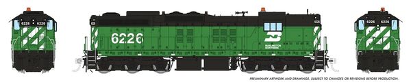 Rapido HO Scale EMD SD9 Burlington Northern DCC & Sound *Reservation*