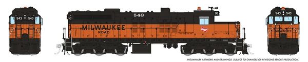 Rapido HO Scale EMD SD10 Milwaukee Road DCC & Sound *Reservation*