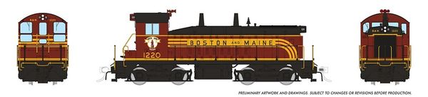 Rapido HO Scale EMD SW9 Boston & Maine (As delivered) DCC & Sound *Reservation*