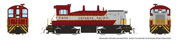 Rapido HO Scale EMD SW9 Canadian Pacific (Block Scheme) DCC & Sound *Reservation*