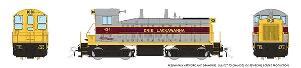 Rapido HO Scale EMD SW9 Erie Lackawanna DCC & Sound *Reservation*