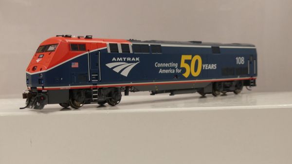 Athearn Genesis HO Scale AMD103/P42 Amtrak/50th Anniversary Phase VI #108 DCC & Sound