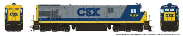 Rapido HO Scale GE C30-7 CSX YN2 W/ Ditchlights DCC & Sound