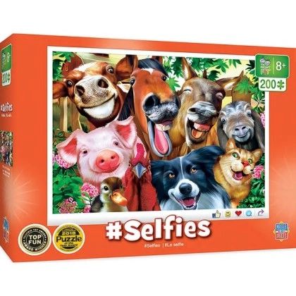 Master Pieces - Selfies: Barnyard Besties Animals 200 Piece Puzzle