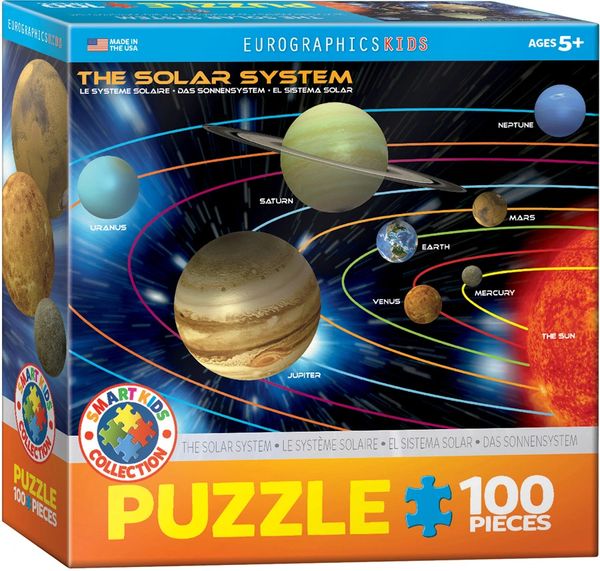 Eurographics - The Solar Systems 100 Piece Puzzle