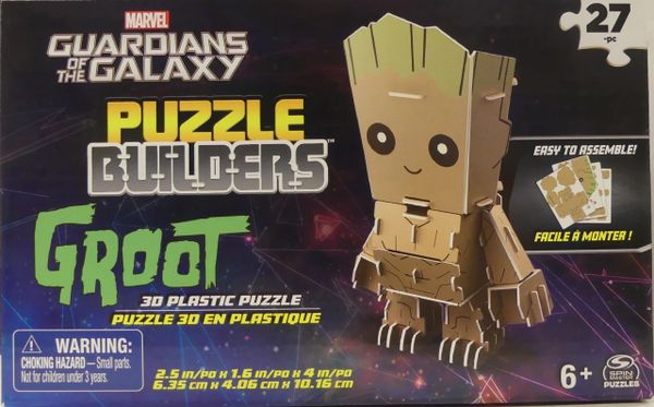 Spin Master - Puzzle Builders 27 Pc Groot 3D Puzzle
