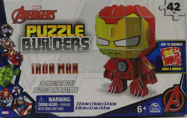 Spin Master - Puzzle Builders 42 Pc Iron Man 3D Puzzle
