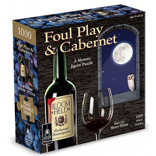 University Games - MYSTERY - FOUL PLAY & CABERNET - 1000 Piece Puzzle
