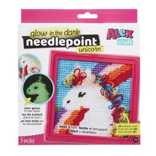 ALEX Crafts Glow-In-The-Dark Needlepoint Unicorn