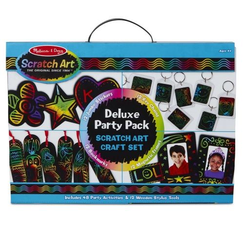 Melissa & Doug Scratch Art Deluxe Party Pack Craft Set