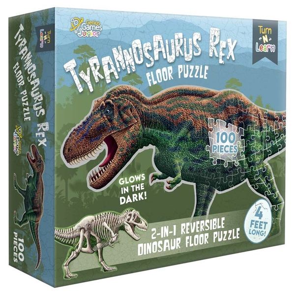 Genius Games - Tyrannosaurus Rex 100 Piece (2 Sided) Floor Puzzle