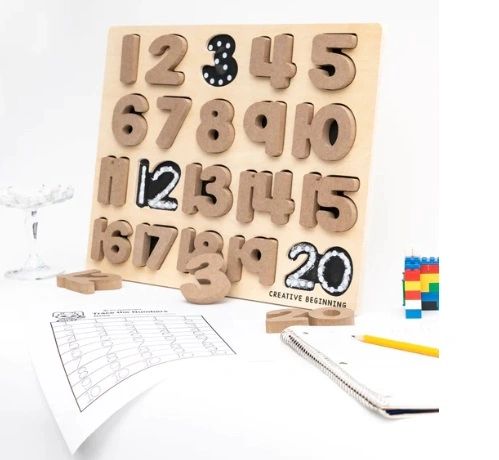 Creative Beginning - PUZZLE/TRACER - NUMBERS CHALKBOARD