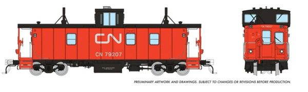 Rapido HO Scale Hawker Siddeley CN Caboose As-Delivered *Reservation*