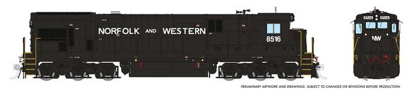 Rapido HO Scale GE C36-7 Norfolk & Western (Claytor Scheme) DCC & Sound *Reservation*