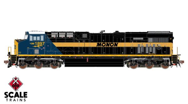 Scaletrains Rivet Counter Ho Scale ES44AH CSX/Heritage/Monon/MON #1897 DCC & Sound