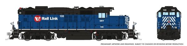 Rapido HO Scale GP9U Southern Railway of British Columbia W/ Ditchlights DCC & Sound *Reservation*