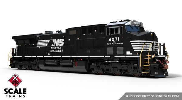 Scaletrains Rivet Counter HO Scale GE AC44C6M, Norfolk Southern/Horsehead/Sinewave DCC & Sound *Reservation*