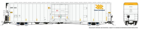 Rapido HO Scale Greenbrier 72' 7780 Reefer Cryo-Trans - Ontario Northland 2023+/ With Sound/ (3) Pack *Reservation*