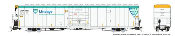 Rapido HO Scale Greenbrier 72' 7780 Reefer Cryo-Trans - Lineage - (Shield Scheme) 2022+ / With Sound/ (6) Pack *Reservation*