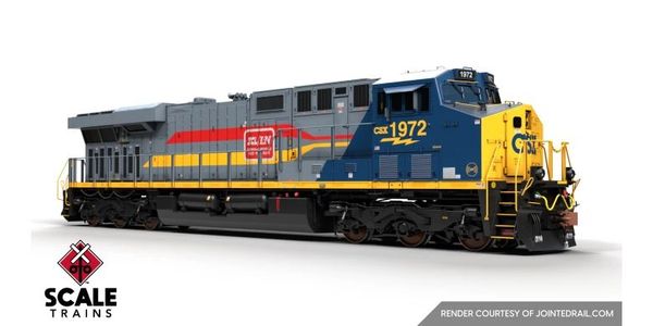 Scaletrains Rivet Counter Ho Scale ES44AH CSX/Heritage/Family Lines/SCL/L&N #1972 DCC & Sound *Reservation*