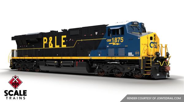 Scaletrains Rivet Counter Ho Scale ES44AH CSX/Heritage/Pittsburgh & Lake Erie/P&LE #1875 DCC & Sound *Reservation*