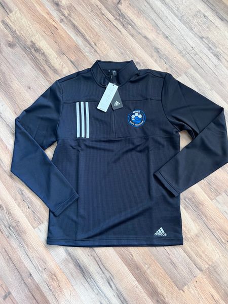 Adidas - 3-Stripes Double Knit Quarter-Zip Pullover