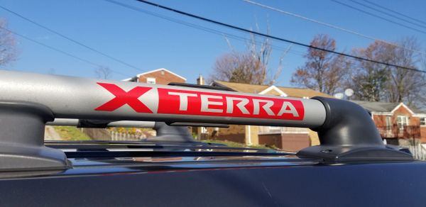 Gen 2 Xterra Roof Rack Logo Vinyl Overlays