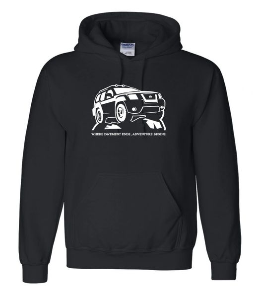 Pavement Ends, Adventure Begins Hoodie