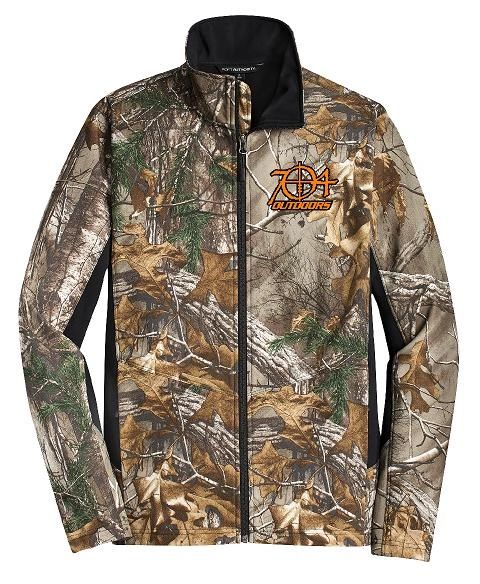 704 Outdoors Camouflage Colorblock Softshell Jacket