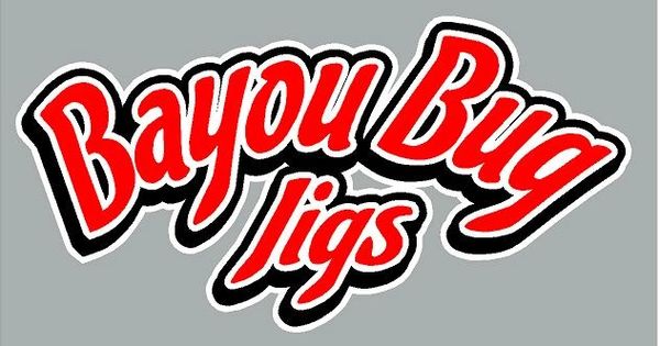 Bayou Bug Jigs Text Logo Decal