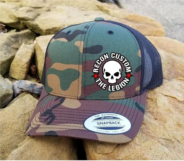 Recon Custom "The Legion" Camo Mesh Back Snap Back Hat
