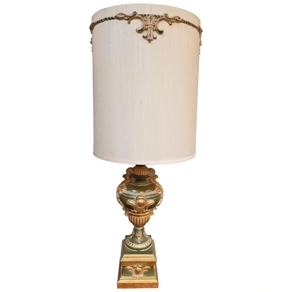 Hollywood Regency Plaster Table Lamp by Light House