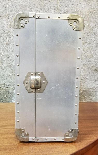 Vintage Aluminum Suitcase By Cheney Of London Janakos Company