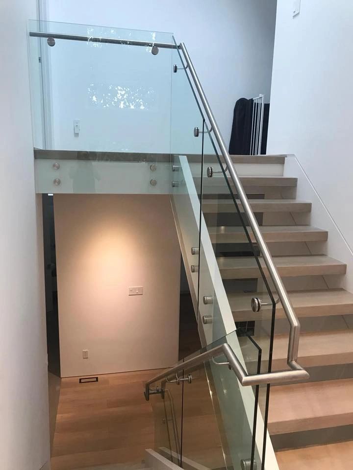 glass stairs railing