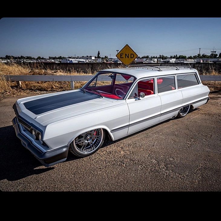 impala, wagon, custom, pro touring, chevy, chevrolet, classic, bagged, wagon