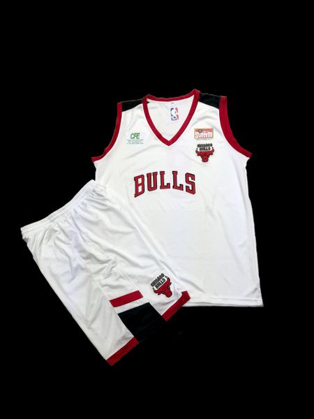 UNIFORME DE BASQUETBOL CHICAGO BULLS BLANCO