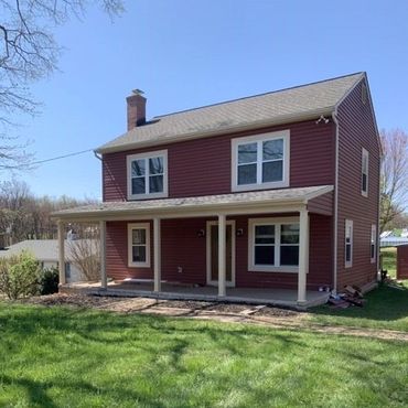 new roof, windows and porch