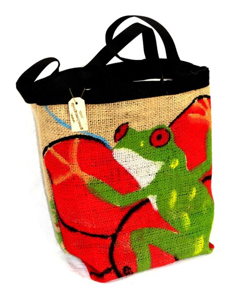 Eco-Friendly Designer Hand Painted Jute Tote Bag