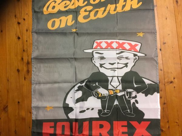 XXXX beer flag poster print man cave bar ware pool room xxxx  fourex emu VB 