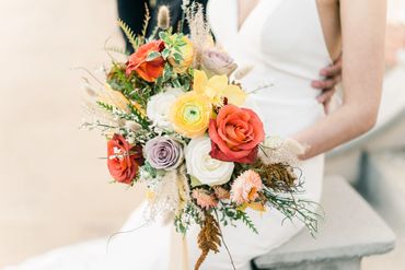 Traditional fall wedding flowers, bouquet, Lavel Marie & Coryn Kiefer Photography