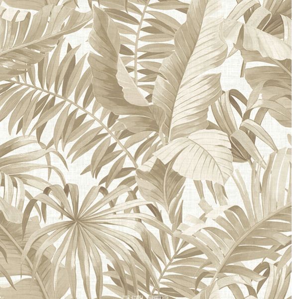 Ghost Palm Wallpaper - Taupe