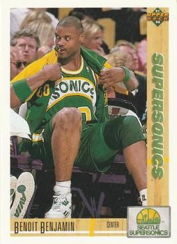 1991 Upper Deck SuperSonics #159 Benoit Benjamin - Standard