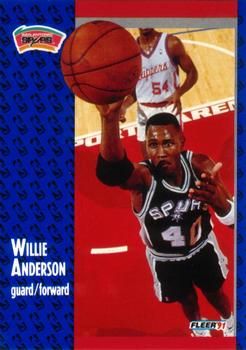 1991 FLEER #182 Willie Anderson - Standard