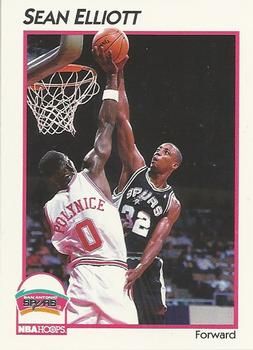 1991 NBAHoops #40 Sean Elliott - Standard