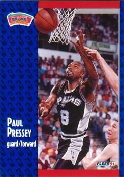 1991 FLEER #186 Paul Pressey - Standard