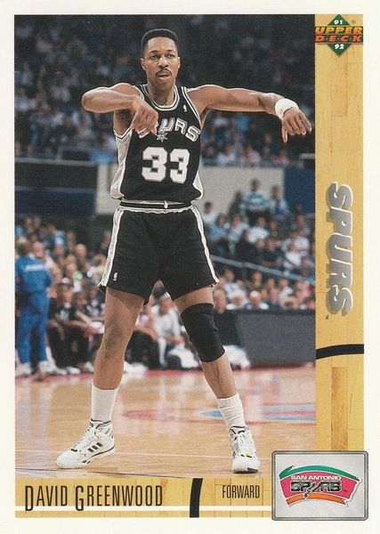 1991 Upper Deck SPURS #374 David Greenwood - Standard